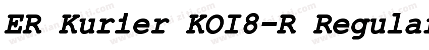 ER Kurier KOI8-R Regular字体转换